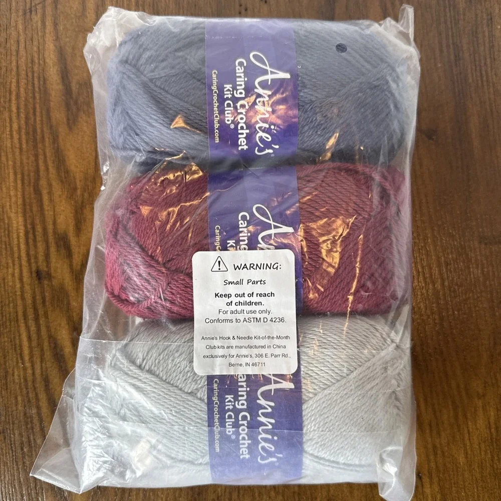 Annies Caring Crochet Kit Club Easy Does It Dishcloths CKC13 Winter Craft